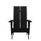 Flash Furniture Black Modern Dual Slat Back Adirondack Chair JJ-C14509-BK-GG - alternate 9